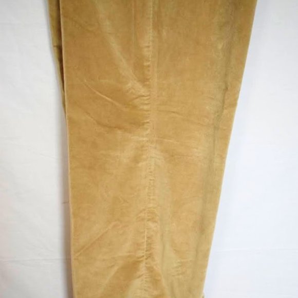 Talbots Beige stretch velvet pants classic fit NWT - Picture 4 of 9